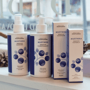 Ekopharma Mustikka Tuotepaketti Herkälle Ja Ärtyneelle Iholle, Hajusteeton