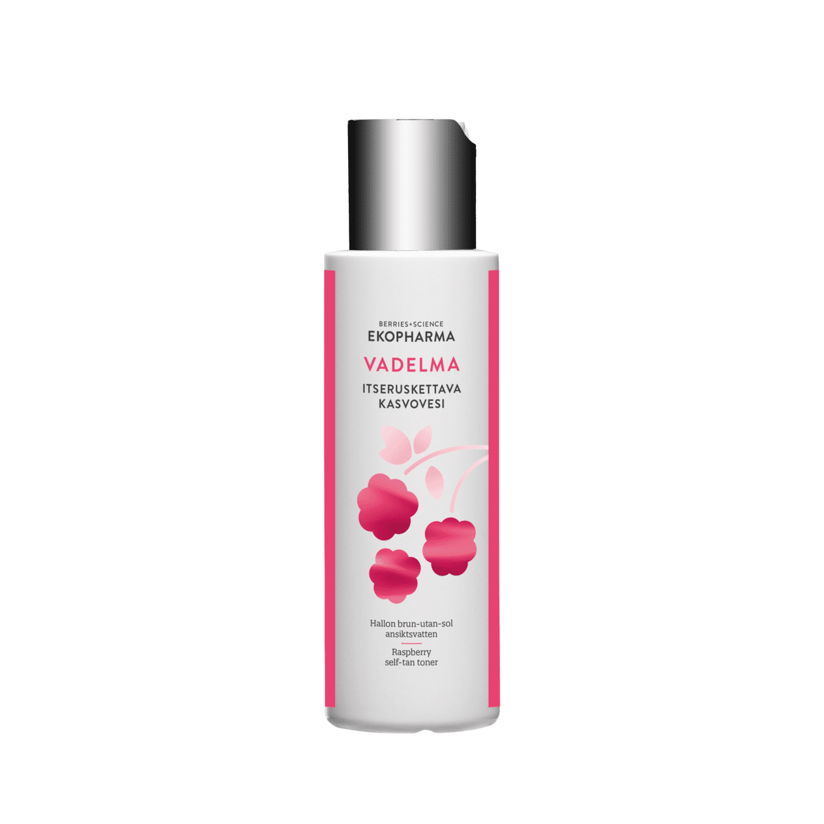 Itseruskettava kasvovesi kasvoille – Ekopharma Vadelma 100 ml