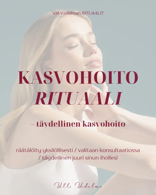 ✨Villi Vadelman kasvohoidot ovat nyt RITUAALEJA.

Tuloksellisia, kokonaisvaltaisia hyvän olon hetkiä.

Tervetuloa kokemaan itse.🤍

Varaa aikasi www.villivadelma.net

- Villi Vadelma, Helsinki 

#kauneushoitolahelsinki #iho #luonnonkosmetiikka #ihonhoito #kasvohoitohelsinki