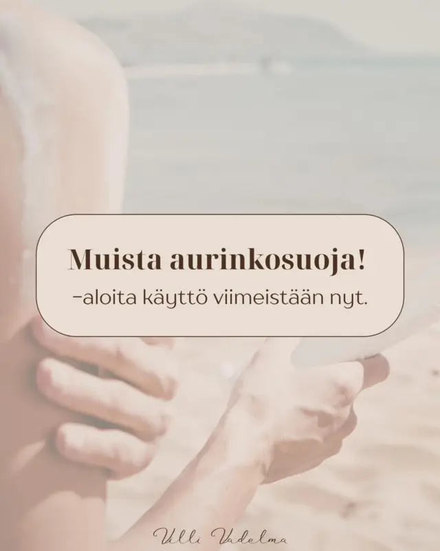 Aurinkosuojaa olisi hyvä käyttää ympäri vuoden, sillä UV-säteily vaikuttaa ihoon myös pilvisinä päivinä ja talvella. Se on yksi suurimmista syistä ihon ennenaikaiseen ikääntymiseen, pigmenttimuutoksiin ja ihon herkistymiseen.☀️

Keväällä iho on usein talven jäljiltä herkempi ja kuivempi, jolloin se tarvitsee erityisesti suojaa. Säännöllinen aurinkosuojan käyttö auttaa säilyttämään ihon tasapainon, kosteuden ja luonnollisen hehkun. 🤍

Jos aurinkosuoja ei vielä kuulu päivittäiseen rutiiniisi, nyt on täydellinen hetki aloittaa!

Villi Vadelman valikoimasta löydät laadukkaat aurinkosuojat osaksi omaa ihonhoitoasi. ✨

www.villivadelma.net

– Villi Vadelma, Helsinki

 #aurinkosuoja #kasvohoitohelsinki #ihonhoito #kauneushoitolahelsinki #luonnonkosmetiikka