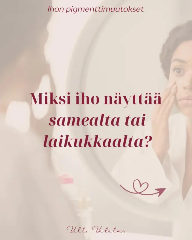 Pigmenttimuutokset voivat näkyä iholla sameutena tai laikkuina, eikä taustalla ole koskaan vain yksi syy. Usein kyse on auringosta, hormoneista tai ihon ärsytyksestä, jotka vaikuttavat ihoon ajan kanssa.

Hyvä uutinen on se, että pigmenttiä voidaan hoitaa tehokkaasti, kun hoito suunnitellaan oikein. Jokainen iho on erilainen, joten myös hoidon täytyy olla yksilöllinen.

Kemiallinen kuorinta on yksi tehokkaimmista tavoista kirkastaa ihoa ja tasoittaa sen sävyä. Se auttaa ihoa uudistumaan ja tuo näkyvästi raikkaamman ilmeen.

BTB13 Glykolihappohoito

65 min 128 € 

Varaa aikasi ja katsotaan yhdessä paras suunta ihosi tarpeisiin.🤍

www.villivadelma.net

– Villi Vadelma, Helsinki

#kauneusjaterveys #villivadelma #kauneushoitolavillivadelma #kauneushoitola #kauneushoitolahelsinki