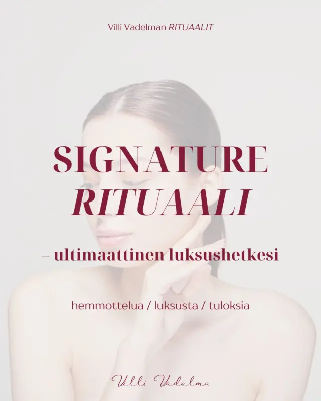 ✨Villi Vadelman kasvohoidot ovat nyt RITUAALEJA.

Tuloksellisia, kokonaisvaltaisia hyvän olon hetkiä.

Tervetuloa kokemaan itse.🤍

Varaa aikasi www.villivadelma.net

- Villi Vadelma, Helsinki 

#kauneushoitolahelsinki #iho #luonnonkosmetiikka #ihonhoito #kasvohoitohelsinki